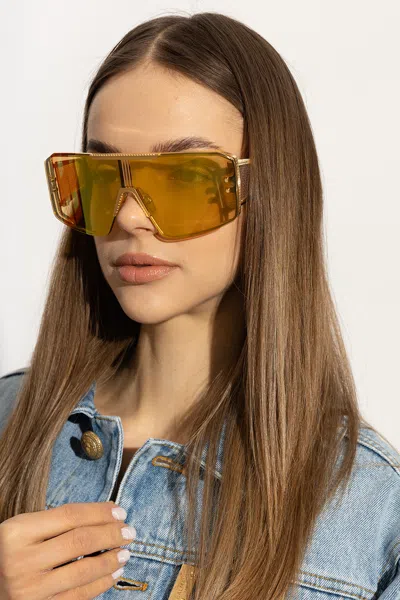 Balmain ‘le Masque' Sunglasses In Yellow