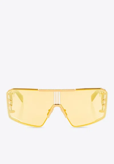 Balmain Le Masque Sunglasses In Yellow