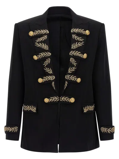 BALMAIN LEAF EMBROIDERY BLAZER