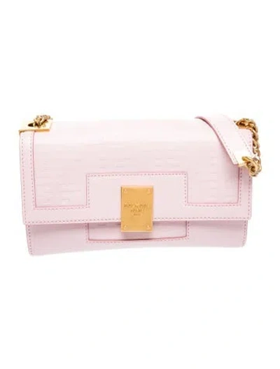 Pre-owned Balmain Leather 1945 Bag In Pink