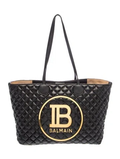 Pre-owned Balmain Leather 1945 In Black