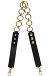 BALMAIN LEATHER AND CHAIN SHOULDER STRAP