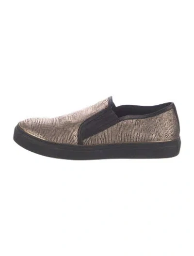 Pre-owned Balmain Leather Animal Print Sneakers In Black/neutrals