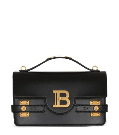 Balmain Leather B-buzz 24 Shoulder Bag In 0pa