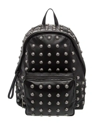 Pre-owned Balmain Leather Backpack In Brown