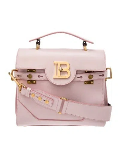 Pre-owned Balmain Leather B-buzz 19 In Pink