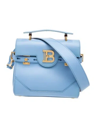 Pre-owned Balmain Leather B-buzz In Blue