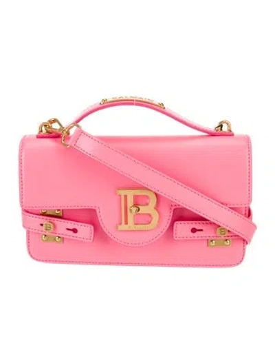 Pre-owned Balmain Leather B-buzz W/ Tags In Pink