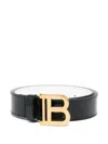 Balmain Leather Belt In Black