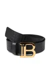 Balmain Alphabet Belt In Black