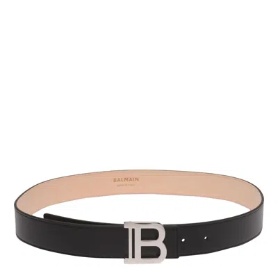 Balmain Leather Belt In Black