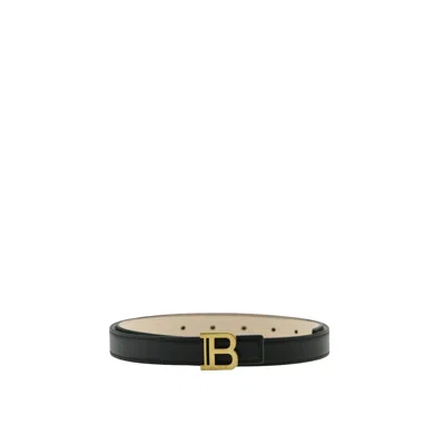 Balmain Leather Belt Women In Black