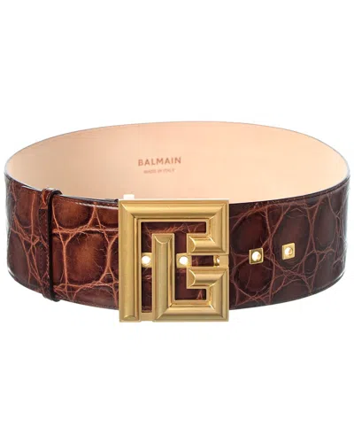 Balmain Leather Belt In Multi