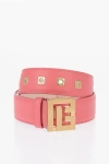 Balmain Leather Belt With Logoed Buckle 3,5cm