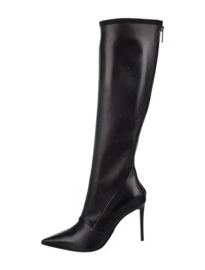 Pre-owned Balmain Leather Boots In Black