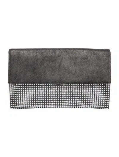 Pre-owned Balmain Leather Clutch In Black