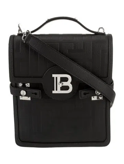 Pre-owned Balmain Leather Crossbody Bag In Black
