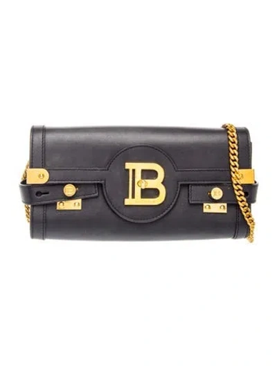 Pre-owned Balmain Leather Crossbody Bag In Black