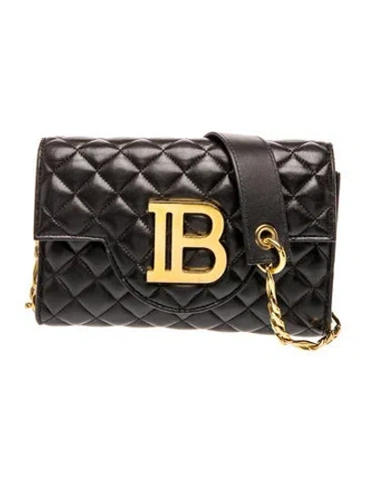 Pre-owned Balmain Leather Crossbody Bag In Black