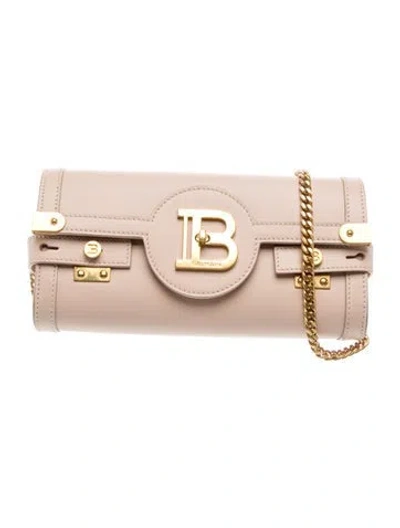 Pre-owned Balmain Leather Crossbody Bag In Neutrals