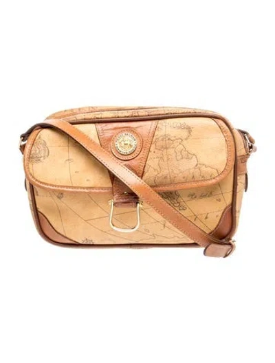 Pre-owned Balmain Leather Crossbody Bag Vintage In Neutral