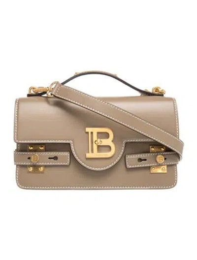 Pre-owned Balmain Leather Crossbody Bag W/ Tags In Neutrals