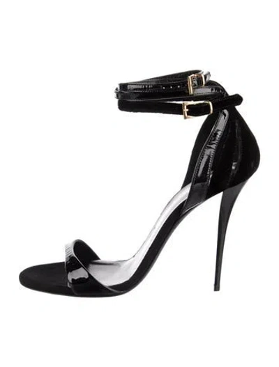 Pre-owned Balmain Leather D'orsay Pumps In Black