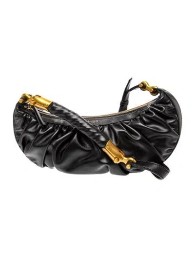 Pre-owned Balmain Leather Ebene 2026 In Black