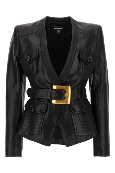 BALMAIN LEATHER JACKET