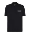 Balmain Polo With Logo In Black