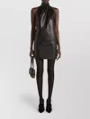 Balmain Leather Mini Dress
