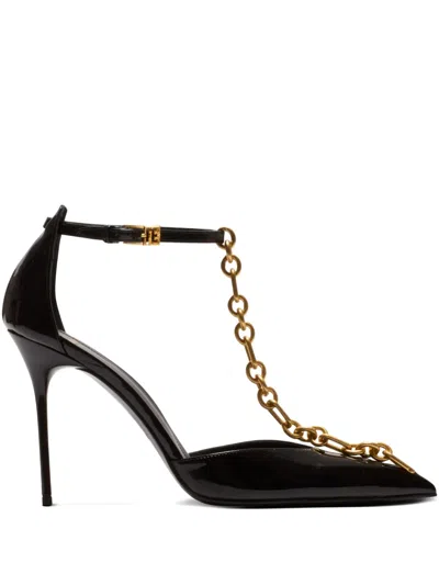 BALMAIN 95MM SYNC LEATHER PUMPS