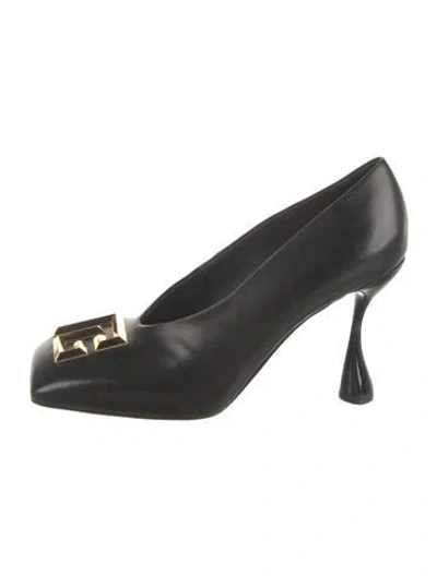 Pre-owned Balmain Leather Pumps In Black
