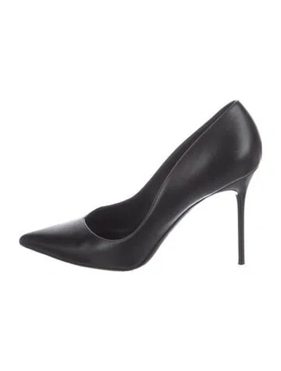 Pre-owned Balmain Leather Pumps In Black