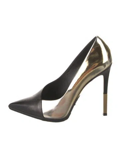 Pre-owned Balmain Leather Pumps In Black