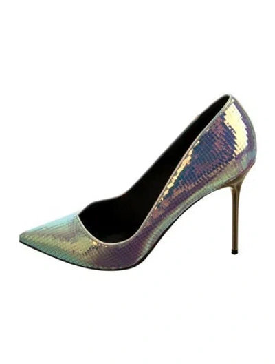 Pre-owned Balmain Leather Pumps In Multicolor