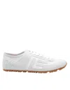 Balmain Racer 45 Trainers In Lambskin And Suede In White