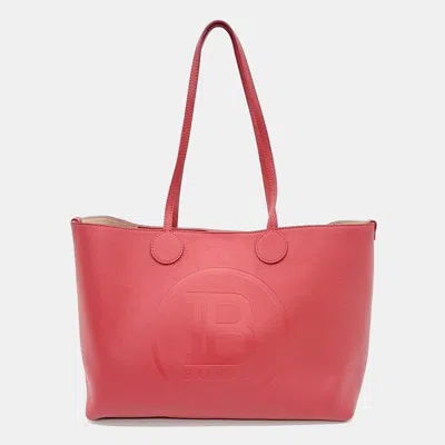 Pre-owned Balmain Leather Red Shoulder Bag