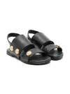 Balmain Leather Sandals In Black