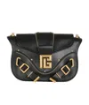 Balmain Leather Satchel Bag In Black