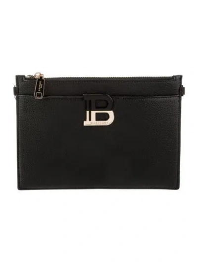 Pre-owned Balmain Leather Shoulder Bag In Black
