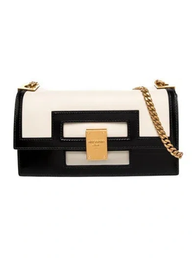 Pre-owned Balmain Leather Shoulder Bag In Black