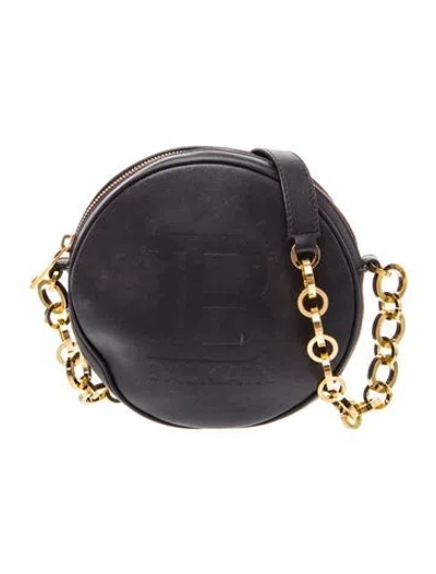 Pre-owned Balmain Leather Shoulder Bag In Black