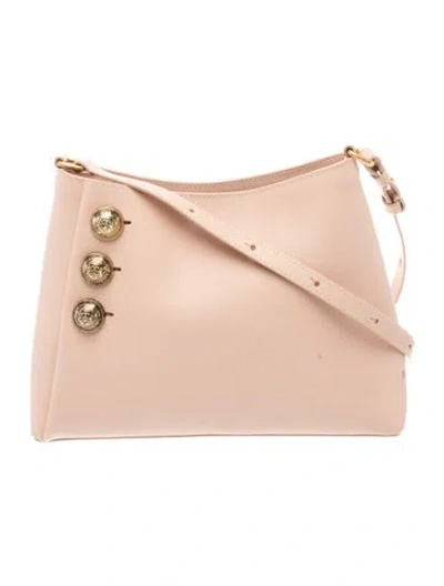 Pre-owned Balmain Leather Shoulder Bag In Neutral