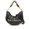 BALMAIN LEATHER SHOULDER BAGS