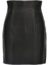Balmain Hw Rolled Skirts In Black