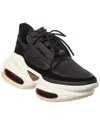 Balmain Leather Sneaker In Black