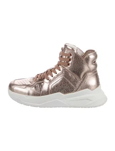Pre-owned Balmain Leather Sneakers