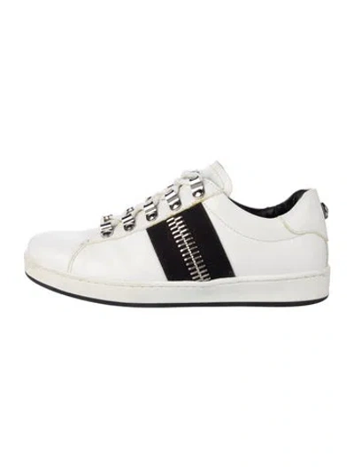 Pre-owned Balmain Leather Sneakers In Multi