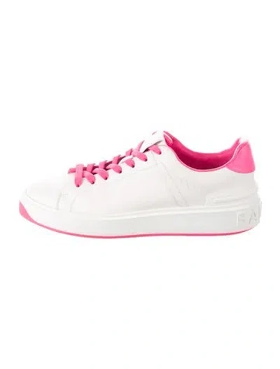 Pre-owned Balmain Leather Sneakers In Multi
